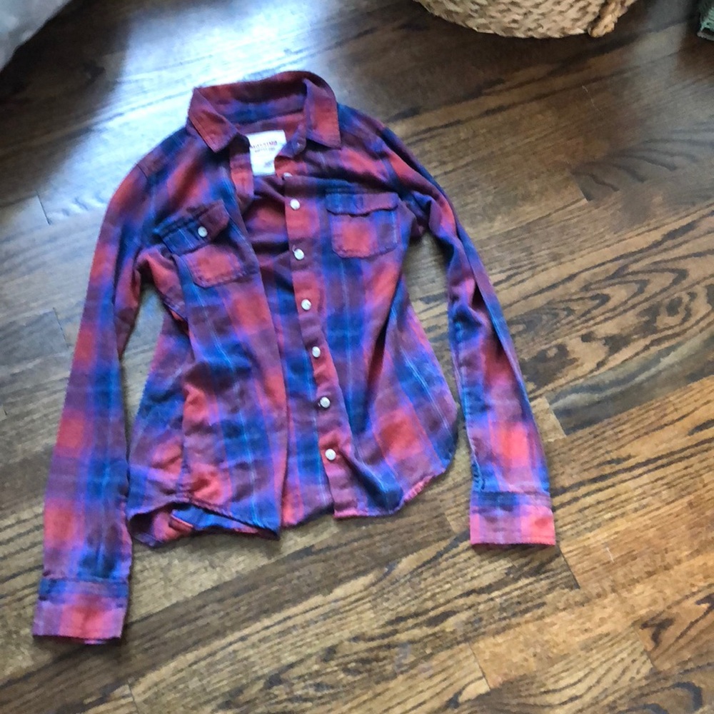 Red and blue flannel